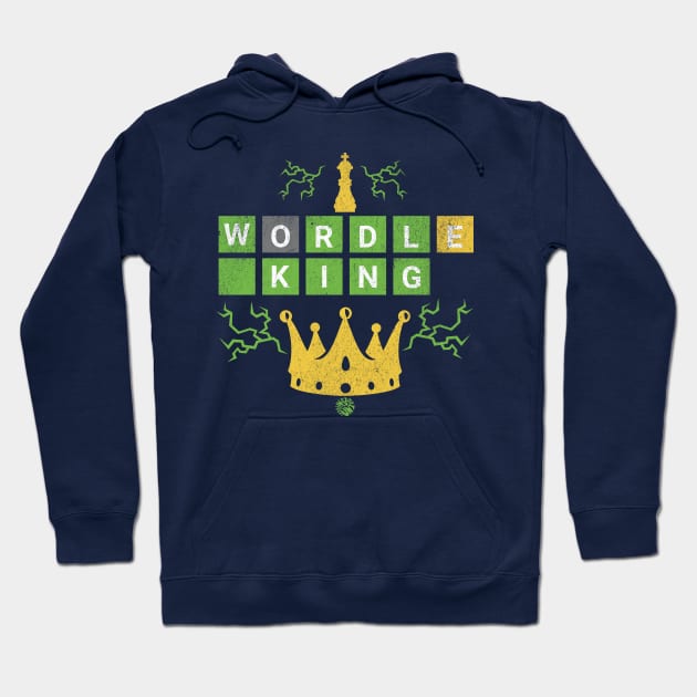 Wordle King Funny Word Game Gift Idea Hoodie by anarchyunion